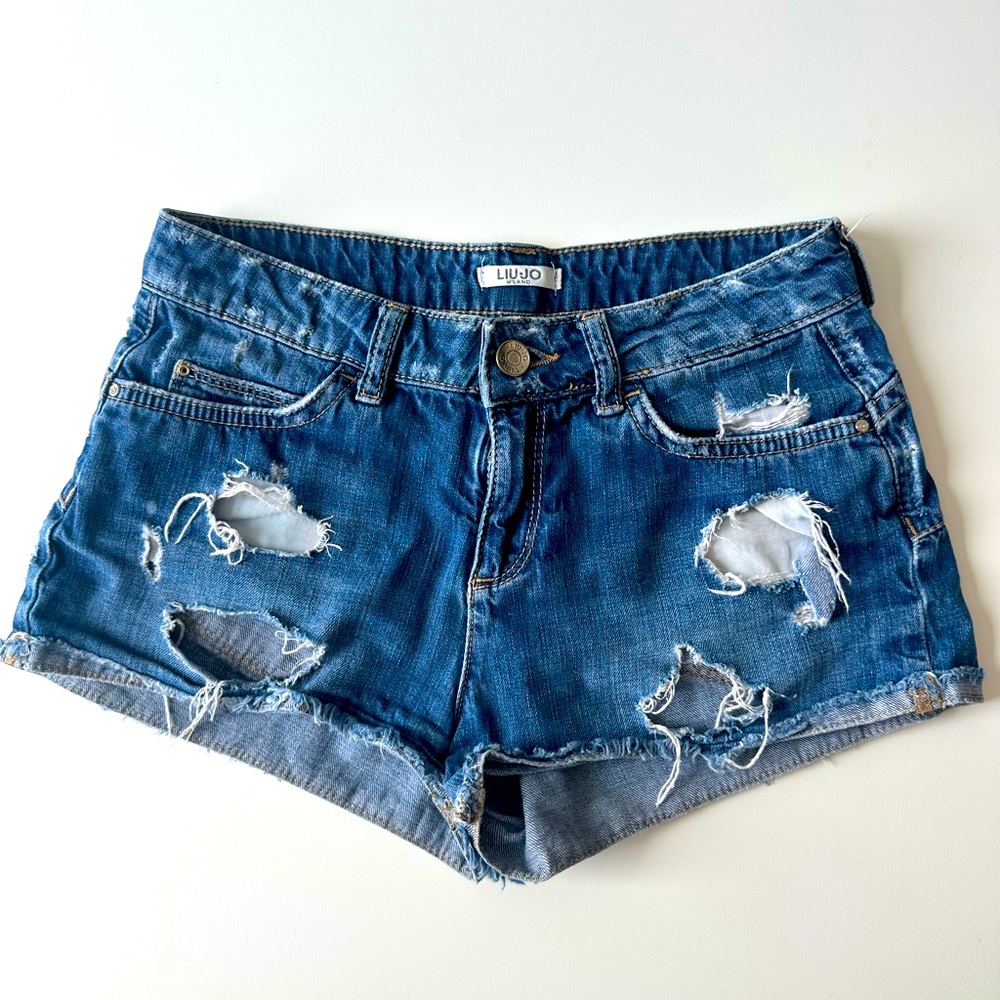 Italian brand denim shorts